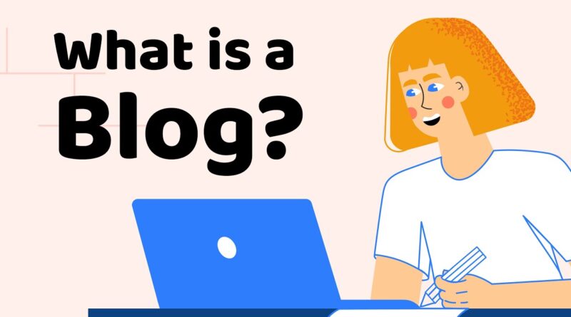 What is blogging?